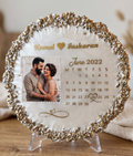 Custom Photo Resin Anniversary Calendar Plaque