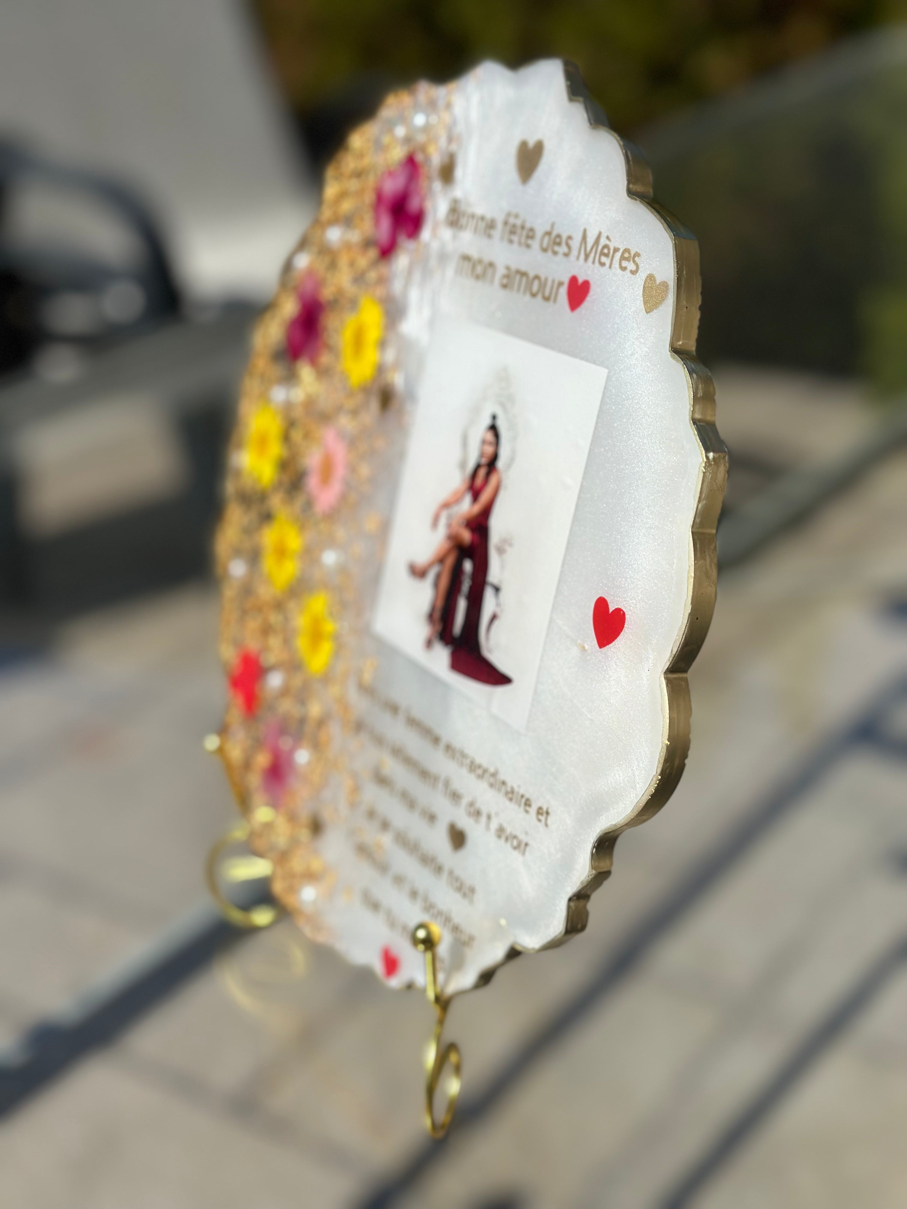 Custom Resin Photo Plaque – Personalized Stand Award & Keepsake
