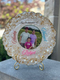 Personalized Siblings Resin Photo Plaque