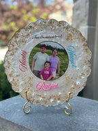 Personalized Siblings Resin Photo Plaque